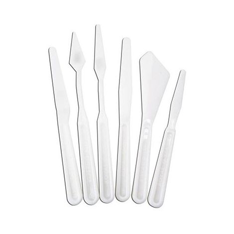 Zestaw szpachelek plastikowych 6szt